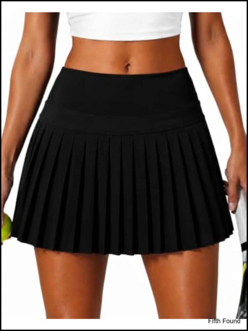 Pleated Tennis Skort with Built-in Shorts and Pockets